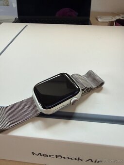 Prodám Apple Watch 9 GPS+Cellular Milánsky tah - 6