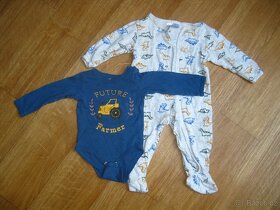 Kojenecké oblečení - body, trička, kabátek, velikost 80 - 6