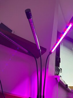 LED lampa na pěstování rostlin – 3 ramena, 27W (LEDmeGrow) - 6