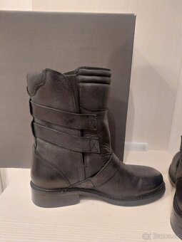 Nové kožené kotníkové boty Bronx - 6