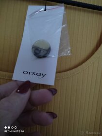 ORSAY-crop top horčicové tričko - 6