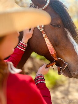 Western show halenka červená veľkosť S - 6