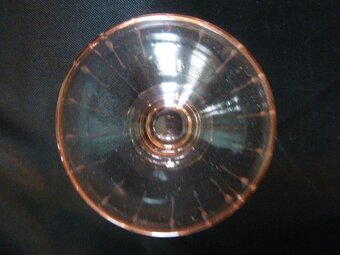 POHÁRKY - RŮŽOVÉ SKLO č.15 - 6