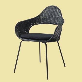 Ratan černé proutěné IKEA křeslo Židle - 6