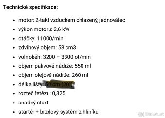 Motorová pila Sharks sh5890 - 6