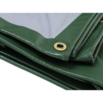 Zakrývací plachta KATARO zelená / šedá PVC 500g/1m² - 6
