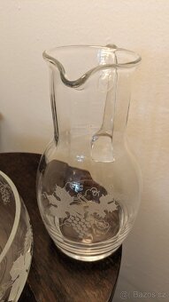 starožitné prvorepublikové sklo - 6