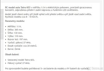 Modely 1:24, 1:14 Tatra, Mercedes, Polonez - 6