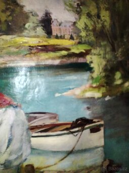 Olej na plátně sig. André Hofer 1890-1974 - 6