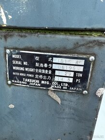 Minibagr Takeuchi TB15 A, 3 válec, 1.3t - 6