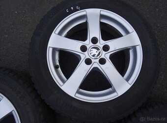 Alu disky na Škoda Fabia, 15", 5x100,ET 38, zimní sada - 6