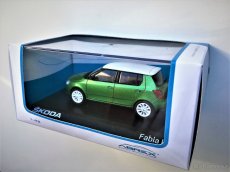 Model ŠKODA Fabia II RS Zelená metalíza "Rallye"  Abrex 1/43 - 6