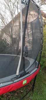 Trampolína EXIT Elegant se sítí Economy 427cm - červená - 6