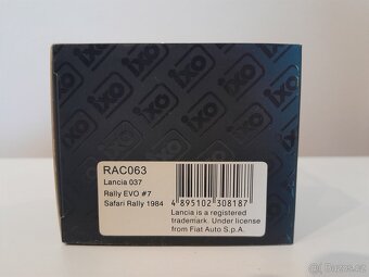 model LANCIA 037 RALLY EVO/IXO RAC063 rarita - 6
