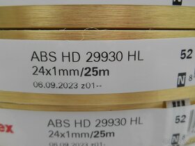 ABS hrana Hranipex 24 1 mm 25 m s Alu Fólií Zlatá Broušen - 6