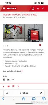 Hilti B 3600 mobilní napájecí stanice rok 2022 - 6