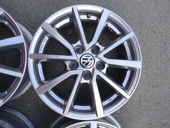 Alu disky šedé na VW, 16", 5x112, ET 48, šířka 6J - 6