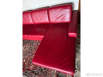 Kožená sedací souprava ve tvaru U, 3145 - 6