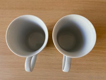 Retro porcelánové karlovarské hrnky - 250 ml, 2 ks - 6