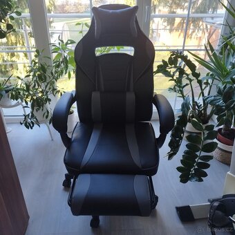 Herní křeslo kožené - 6