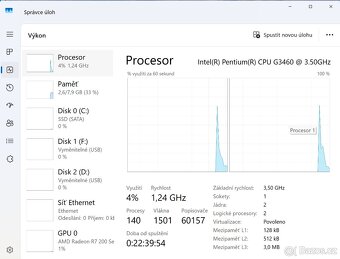 PC sestava-2x3.5Hz-8GB RAM-128GB+500GBHDD-22LCD-W11 - 6