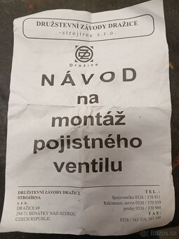 Pojistný ventil k bojleru 3/4" - 6