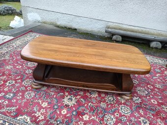 XXL Rustikální kožená sedací souprava 3 - 2 - 1, stolek - 6