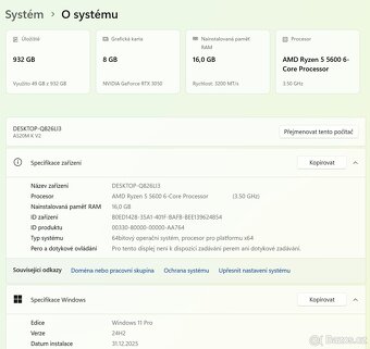 ✅Herní PC-RYZEN 5 5600,RTX 3050 8 GB✅ZÁRUKA - 6