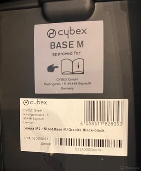 Autosedačka Cybex Sirona M2 i-Size+Base M Granite Black - 6