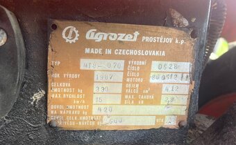 Zahradní traktůrek, Traktor MT8-070 Mini Agrozet - 6