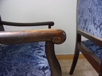 Starožitná křesílka 1. republika 2ks - 6