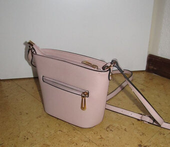 Kabelka malá béžová se zipy - 6