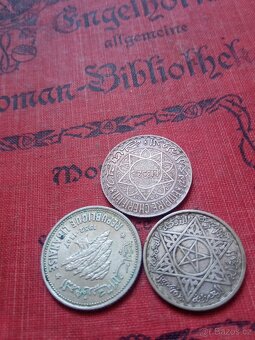 STŘÍBRNÉ MINCE PIASTRY+FRANKY-3KS - 6