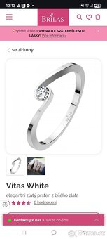 Prsten z bílého zlata - 6