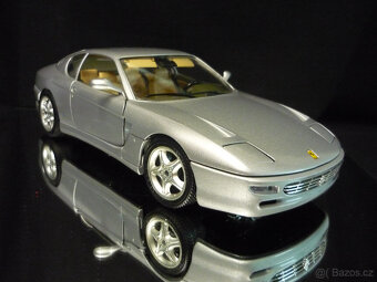 Ferrari 456 GT stříbrné Bburago 1/18 - 6