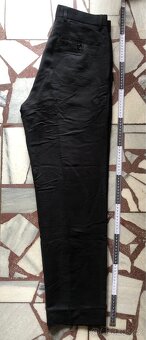 Pánské černé kalhoty / společenské kalhoty - 6
