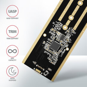 EXTERNÍ RÁMEČEK AXAGON, PRO M.2 NVMe SSD DISK - 6