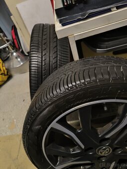 ALU kola Toyota Yaris 4x100 r16 Originál, pneu 6mm+TPMS - 6