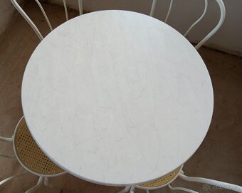 Stůl/ werzalitová stolová deska - průměr 80 cm - 6