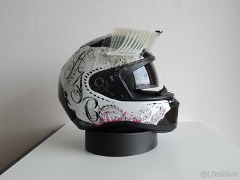 Helma na motocykl, skútr HJC s clonou, v.XS - 6