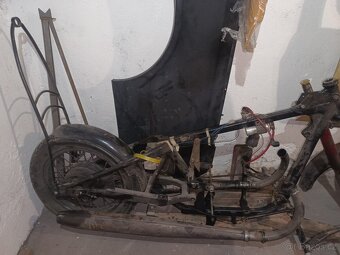 Jawa stavba ČTI... Dekorace café racer chopper custom - 6