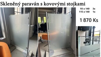 prodám skleněný paraván - 6