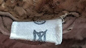 Vintage retro kožený kožešinový kabát Dubnak kožešina - 6