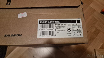 Salomon Elixir Activ GTX, nové, vel. 43 1/3 - 6