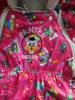 Zimní velmi teplá dívčí kombinéza velikost spíš 92. - 6