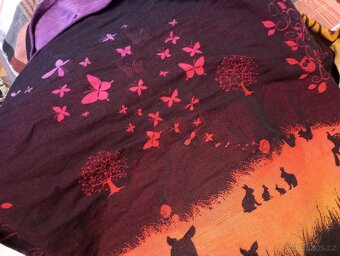 Šátek na nošení dětí Natibaby Magical Forest Night Glo vel 6 - 6