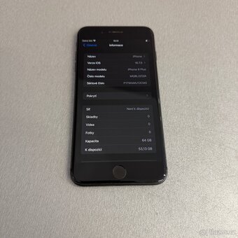iPhone 8 Plus 64GB, pěkný stav, 12 měsíců záruka - 6
