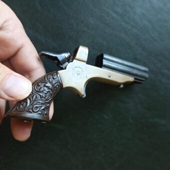 Kapesní derringer Sharps 1857 (4 raný) ráže .22 short kad D - 6