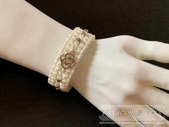PARACORD náramek (17 cm) white - 6