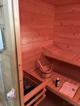 Finská sauna masiv 205x176 cm - 6